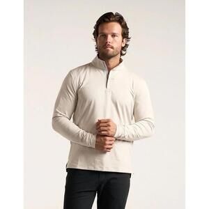 Birddogs Quarter Zip $125 MSRP Men’s Size Large Sand Heather